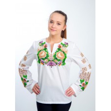 Beads Embroidered blouse "Afternoon Happiness"